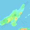 Whiddy Island topographic map, elevation, terrain