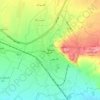 Pishva topographic map, elevation, terrain