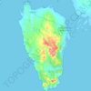 Isola di Sant'Antioco topographic map, elevation, terrain