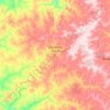 Brasília de Minas topographic map, elevation, terrain