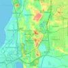 City of Kwinana topographic map, elevation, terrain