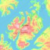 Seiland topographic map, elevation, terrain