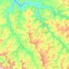 Flor de Minas topographic map, elevation, terrain