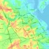 南桥街道 topographic map, elevation, terrain