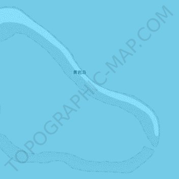 黄岩岛 topographic map, elevation, terrain