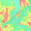 Ufa topographic map, elevation, terrain