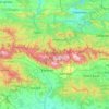 Central Balkan National Park topographic map, elevation, terrain