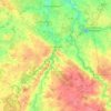 Corcoué-sur-Logne topographic map, elevation, terrain