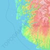 Rogaland topographic map, elevation, terrain