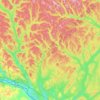 Paroisse de Rivière-Verte topographic map, elevation, terrain