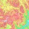 Daringbadi topographic map, elevation, terrain