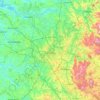 Campinas topographic map, elevation, terrain