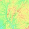 Sabinópolis topographic map, elevation, terrain