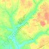 Xã Long Hòa topographic map, elevation, terrain