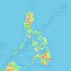 Philippines topographic map, elevation, terrain