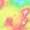 Glacier d'Arolla topographic map, elevation, terrain