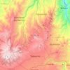 Túquerres topographic map, elevation, terrain