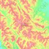Scapegoat Wilderness Area topographic map, elevation, terrain