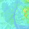 Pulai River topographic map, elevation, terrain
