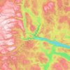 Tokke topographic map, elevation, terrain