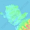 Ynys Môn / Isle of Anglesey topographic map, elevation, terrain