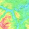 District métropolitain de Gateshead topographic map, elevation, terrain