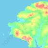 Glencolumbkille topographic map, elevation, terrain