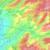 Lamorville topographic map, elevation, terrain
