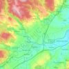 Vyškov topographic map, elevation, terrain