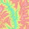 捧当乡 topographic map, elevation, terrain