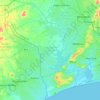 Ga South Municipal District topographic map, elevation, terrain