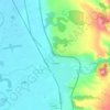 Paracin topographic map, elevation, terrain