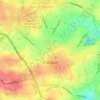 Żejtun topographic map, elevation, terrain