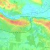 Bourg-Charente topographic map, elevation, terrain