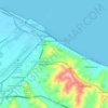 Falconara Marittima topographic map, elevation, terrain