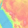 Tabuk Province topographic map, elevation, terrain