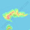 Hiva Oa topographic map, elevation, terrain