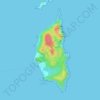 Kapas Island topographic map, elevation, terrain