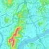 Guri topographic map, elevation, terrain