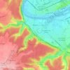 Elbeuf topographic map, elevation, terrain