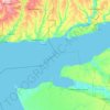 Таганрогский залив topographic map, elevation, terrain