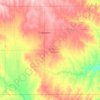 Comanche County topographic map, elevation, terrain