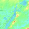 Lac Blouin topographic map, elevation, terrain