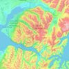 Anchorage topographic map, elevation, terrain