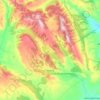 Algarra topographic map, elevation, terrain