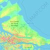 Tierra del Fuego Province topographic map, elevation, terrain