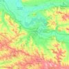 Lavaur topographic map, elevation, terrain