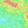 Hradec Králové Region topographic map, elevation, terrain