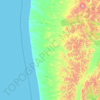 Соболевский район topographic map, elevation, terrain