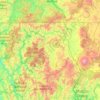 Klamath National Forest topographic map, elevation, terrain